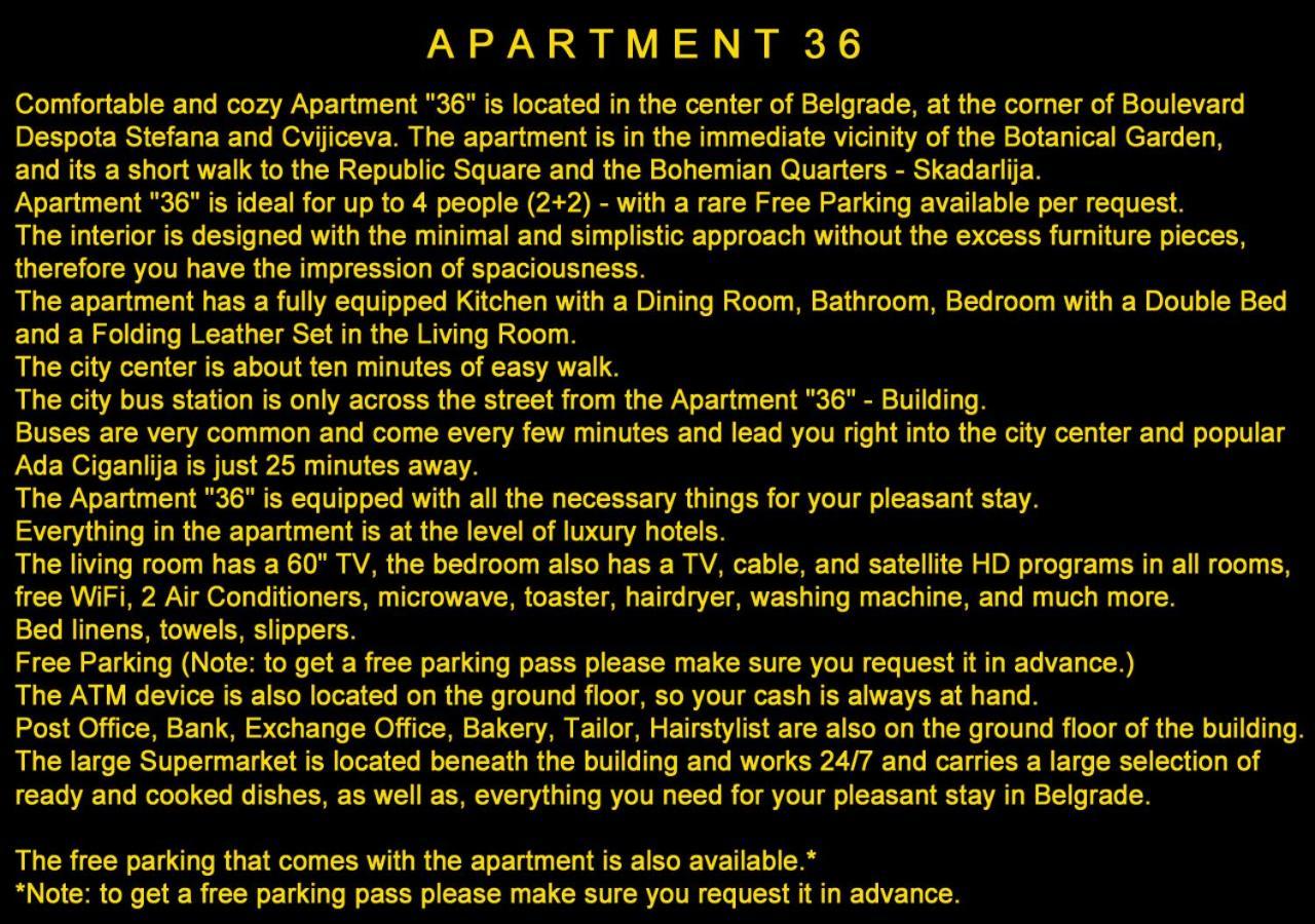 Apartment 36 Belgrade Luaran gambar
